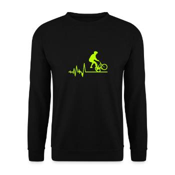 BMX - Sweat-shirt Unisexe - noir - Devant - Alina (178cm) & Michal (187cm)