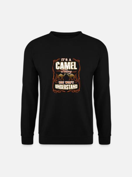 Kamel Es ist eine Kamelsache - Unisex Pullover - Schwarz