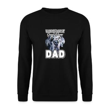 Great Dane Best Great Dane Dad - Sweat-shirt Unisexe - noir - Devant - Alina (178cm) & Michal (187cm)
