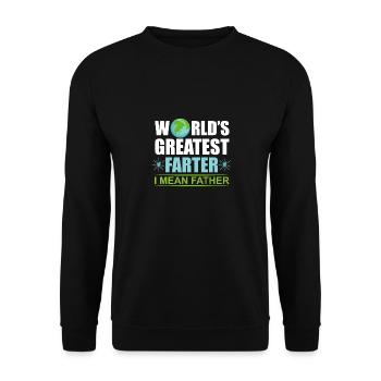 Le plus grand fœtus du monde, je voulais un cadeau père-père - Sweat-shirt Unisexe - noir - Devant - Alina (178cm) & Michal (187cm)