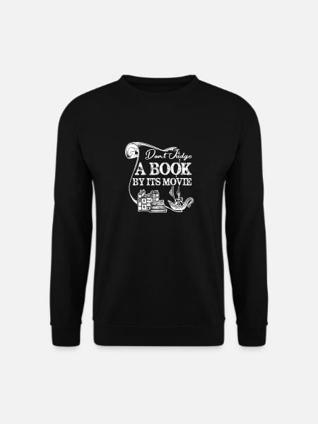 Buch Beurteile kein Buch - Unisex Pullover - Schwarz