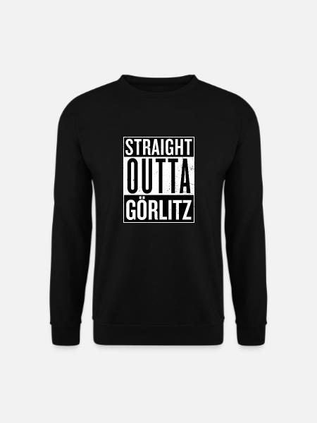 Straight outta Görlitz compton Film Logo Sachsen - Unisex Sweatshirt - black