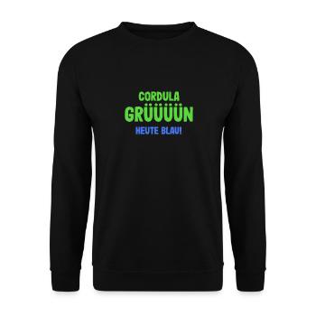 Cordula Grün Skifahren Apres Ski Geschenk - Unisex Pullover - Schwarz - Vorne - Alina (178cm) & Michal (187cm)