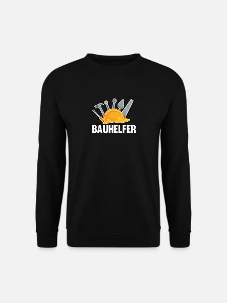Bauhelfer Haus Bau Bauleiter Bauleiterin - Unisex Pullover - Schwarz