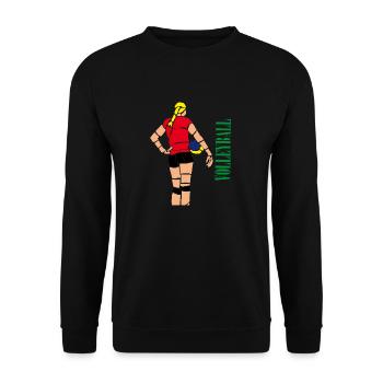 Volleyball Girl - Unisex Sweatshirt - black - Front - Alina (178cm) & Michal (187cm)