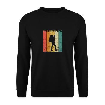 Voyage cadeau amis tour du monde T-shirt cool - Sweat-shirt Unisexe - noir - Devant - Alina (178cm) & Michal (187cm)