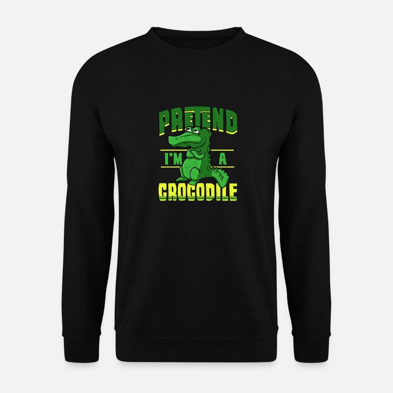 cooles Krokodil mit Spruch - Unisex Pullover - Schwarz
