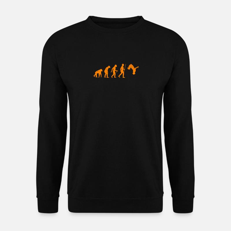 Parkour Evolution Backflip Freerunning - Unisex Pullover - Schwarz