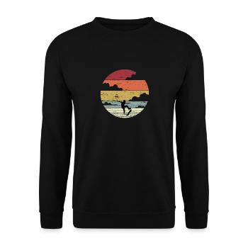 Skateboarden Geschenkideen Skaten Sport Geburtstag - Unisex Pullover - Schwarz - Vorne - Alina (178cm) & Michal (187cm)