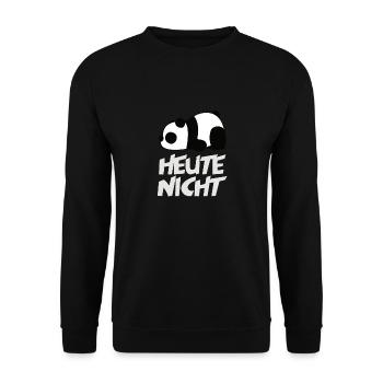 Not Panda today - Unisex Sweatshirt - black - Front - Alina (178cm) & Michal (187cm)