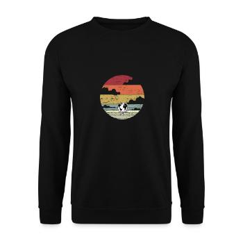 Idée de cadeau de voyage parfaite chemise cadeau voyage - Sweat-shirt Unisexe - noir - Devant - Alina (178cm) & Michal (187cm)