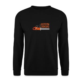 Kiefernchirurg - Unisex Pullover - Schwarz - Vorne - Alina (178cm) & Michal (187cm)