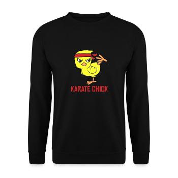 Karaté Poussin Arts Martiaux Karaté Fille - Sweat-shirt Unisexe - noir - Devant - Alina (178cm) & Michal (187cm)