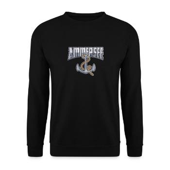 Boote Segeln Wassersport Ammersee Shirt Geschenk - Unisex Pullover - Schwarz - Vorne - Alina (178cm) & Michal (187cm)