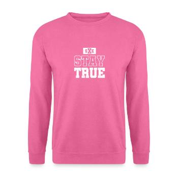 Bleiben Sie echte Straight Edge Crew - Unisex Pullover - Pink - Vorne