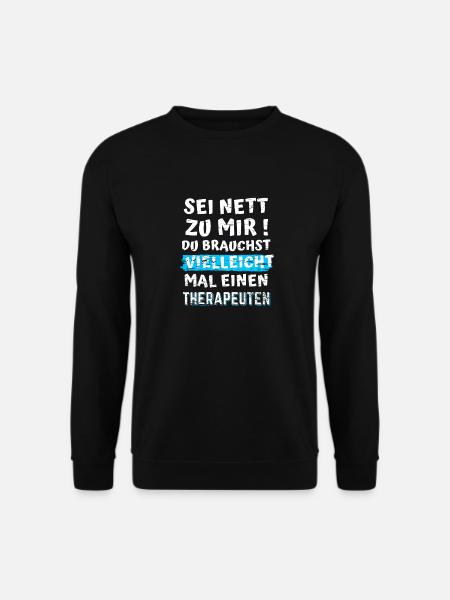 Psychologie Spruch lustig Studenten Geschenkidee - Unisex Pullover - Schwarz