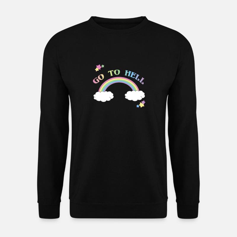 Go To Hell Rainbow - Unisex Sweatshirt - black