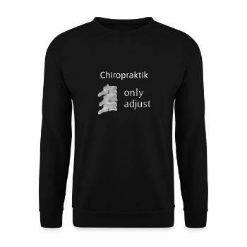 Chiropraktiker Osteopath - Unisex Pullover - Schwarz - Vorne - Alina (178cm) & Michal (187cm)