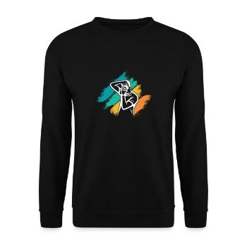 Photograph - Unisex Pullover - Schwarz - Vorne - Alina (178cm) & Michal (187cm)