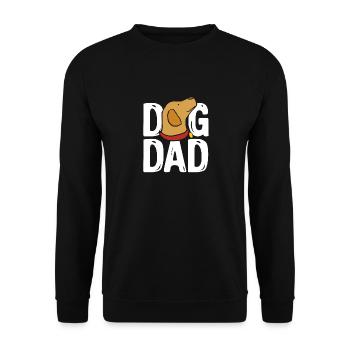Dogs dad - Unisex Sweatshirt - black - Front - Alina (178cm) & Michal (187cm)