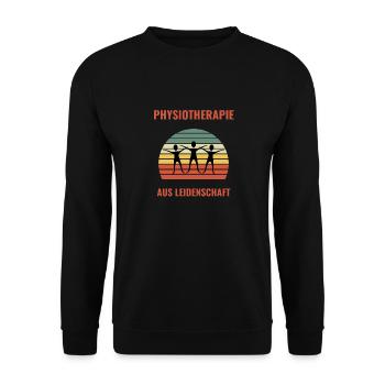 Physiotherapie T-Shirt Tolle Geschenkidee Azubis - Unisex Pullover - Schwarz - Vorne - Alina (178cm) & Michal (187cm)