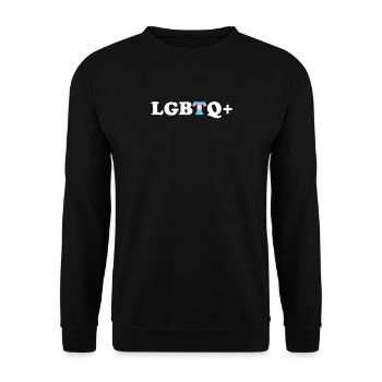 Fierté transgenre - Sweat-shirt Unisexe - noir - Devant - Alina (178cm) & Michal (187cm)