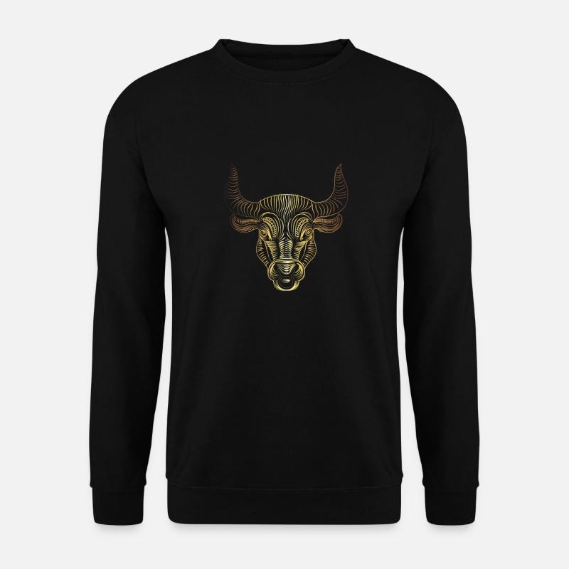 Taurus Stier Sternzeichen Geschenk - Unisex Pullover - Schwarz
