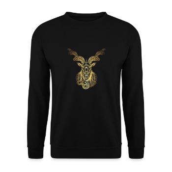 Capricorne Capricorne Zodiac Gift - Sweat-shirt Unisexe - noir - Devant - Alina (178cm) & Michal (187cm)