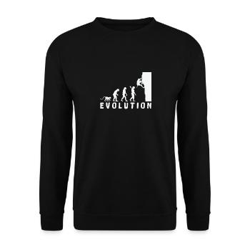 Escalade Bouldern Evolution - Sweat-shirt Unisexe - noir - Devant - Alina (178cm) & Michal (187cm)