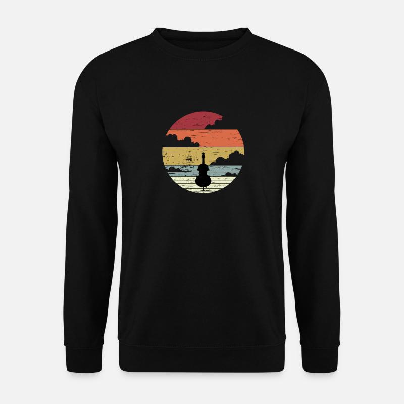 Musikinstrument Bass Bassist Geschenk Geburtstag - Unisex Pullover - Schwarz