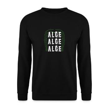 alge alge alge casino king memes - Unisex Sweatshirt - black - Front - Alina (178cm) & Michal (187cm)