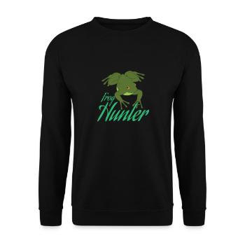 Frog Hunter - Unisex Pullover - Schwarz - Vorne - Alina (178cm) & Michal (187cm)