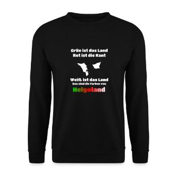 Helgoland Nordsee Ostsee Urlaub Insel Norddeutsch - Unisex Pullover - Schwarz - Vorne - Alina (178cm) & Michal (187cm)