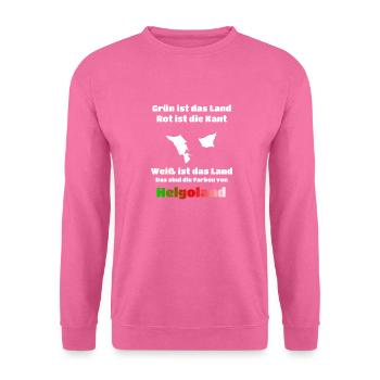 Helgoland Nordsee Ostsee Urlaub Insel Norddeutsch - Unisex Pullover - Pink - Vorne