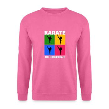 Karate Shirt Geschenkidee Karate-Kämpfer Trainer - Unisex Pullover - Pink - Vorne