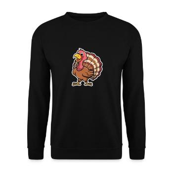 Sweet turkey - Unisex Sweatshirt - black - Front - Alina (178cm) & Michal (187cm)