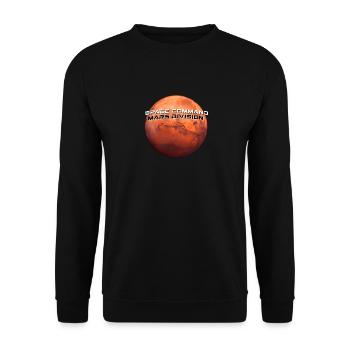 US Space Command Agency Mars Division - Unisex Sweatshirt - black - Front - Alina (178cm) & Michal (187cm)