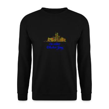 Köln Jeck Fasching Karneval Kostüm Verkleidung - Unisex Pullover - Schwarz - Vorne - Alina (178cm) & Michal (187cm)