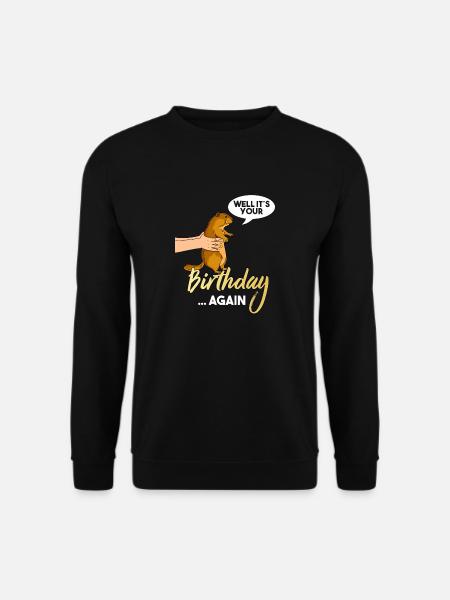 Murmeltier Geburtstags Geschenk - Unisex Pullover - Schwarz