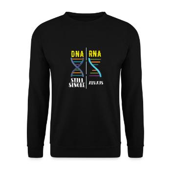 Scientifique de génétique de la biologie de l'ARN ADN disant - Sweat-shirt Unisexe - noir - Devant - Alina (178cm) & Michal (187cm)