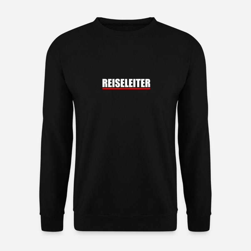 Reiseleiter Tour Guide Arbeit Reisegruppe Motiv - Unisex Pullover - Schwarz