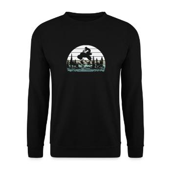Cadeau de tout-terrain tout-terrain - Sweat-shirt Unisexe - noir - Devant - Alina (178cm) & Michal (187cm)