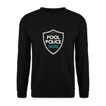 Piscine police maître nageur piscine piscine police - Sweat-shirt Unisexe - noir - Devant - Alina (178cm) & Michal (187cm)