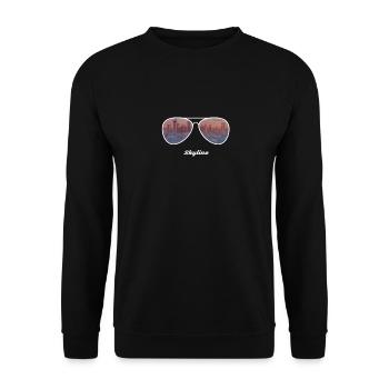 Lunettes de soleil à la ville - Frankfurt Skyline - Sweat-shirt Unisexe - noir - Devant - Alina (178cm) & Michal (187cm)