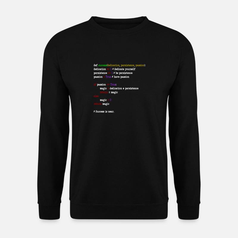 java code - Unisex Sweatshirt - black