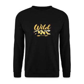 safari - Unisex Sweatshirt - black - Front - Alina (178cm) & Michal (187cm)