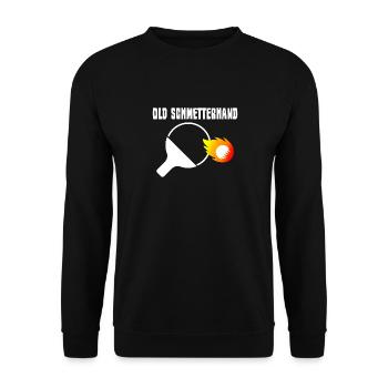 Tennis de table ping-pong Old Butterflies - Sweat-shirt Unisexe - noir - Devant - Alina (178cm) & Michal (187cm)