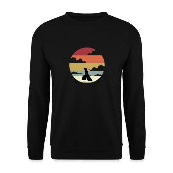 Kendo t-shirt martial arts athletes gift idea - Unisex Sweatshirt - black - Front - Alina (178cm) & Michal (187cm)