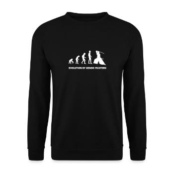 Gift idea Kendo Kendo trainer martial artist - Unisex Sweatshirt - black - Front - Alina (178cm) & Michal (187cm)