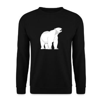 Ours polaire ours polaire - Sweat-shirt Unisexe - noir - Devant - Alina (178cm) & Michal (187cm)